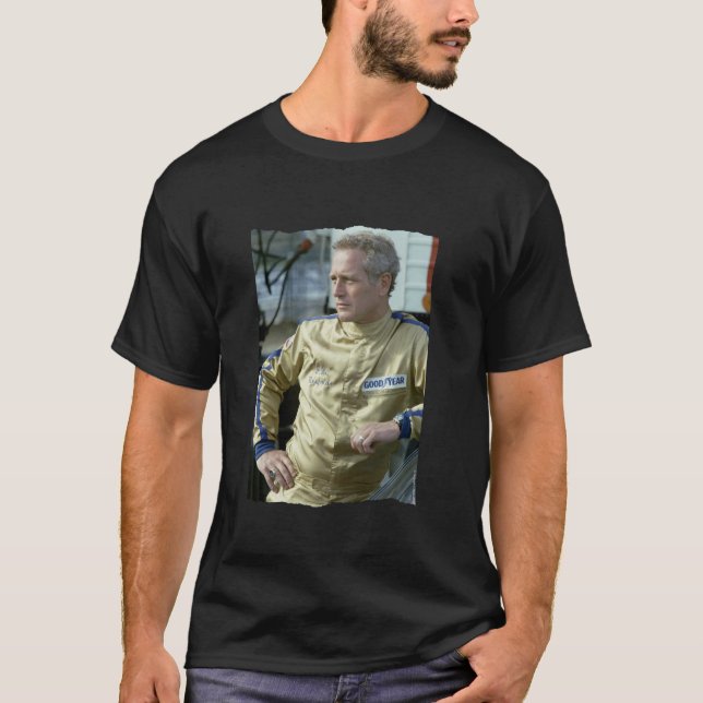 Camiseta TV Times Paul Newman Race Suit 1974 Long Sleeve T (Anverso)