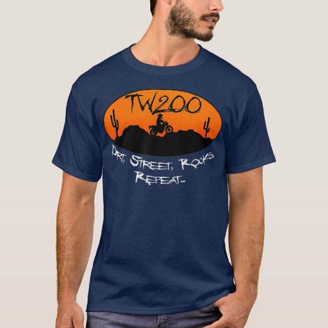 Camiseta TW200 Trailway Enduro OffRoad Rocks (Anverso)