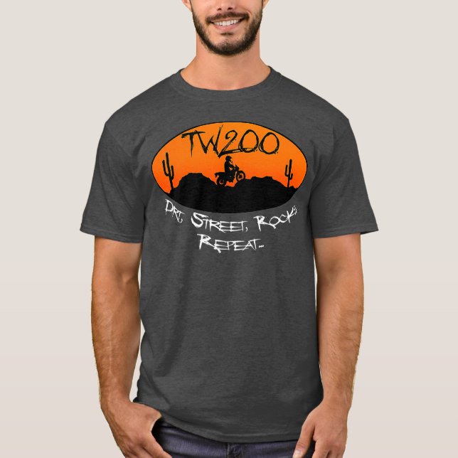 Camiseta TW200 Trailway Enduro OffRoad Rocks Premium (Anverso)