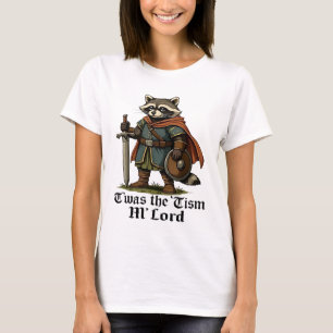 Camiseta TWAS El Tismo M Lord Funny Vintage Raccoon Graphic