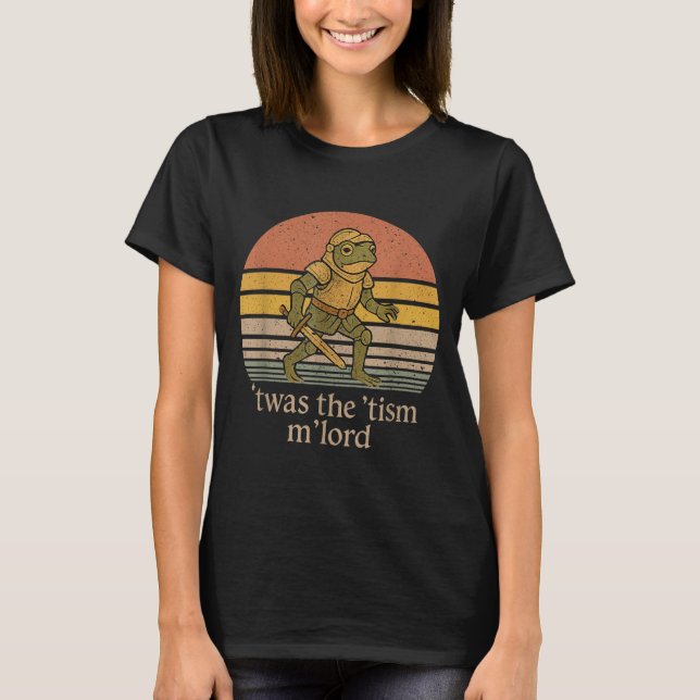 Camiseta Twas The Tism M Lord Frog Knight - Autism Awarenes (Anverso)