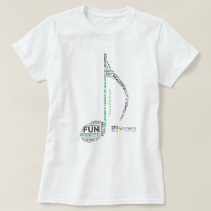Camiseta TWCD - Palabras Nota Verde