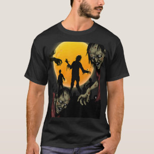 Camiseta TWEAR TEE's Halloween Zombie Muerte Caminando Scar
