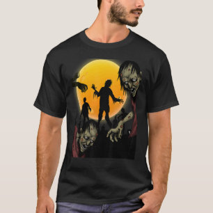Camiseta TWEAR TEE's Halloween Zombie Muerte Caminando Scar