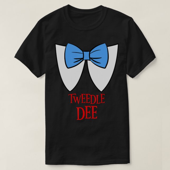Camiseta Tweedle Dee Costume Halloween Fairytale Character (Diseño del anverso)