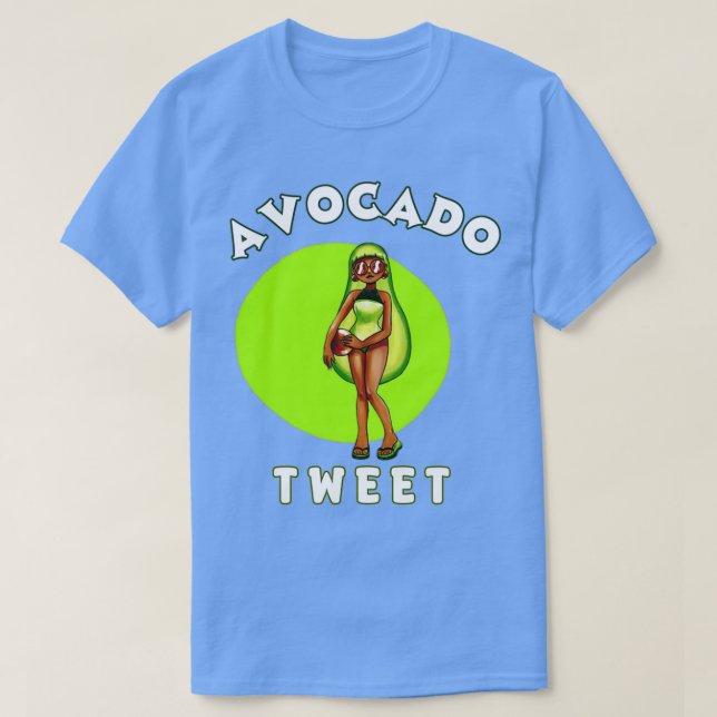 Camiseta Tweet de aguacate (Diseño del anverso)