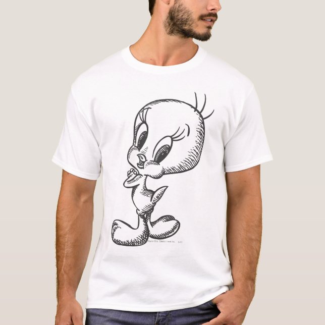 Camiseta TWEET™ Lovely Black/White (Anverso)