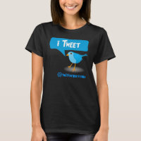 Tweet Twitter Blue Bird Ladies Tees