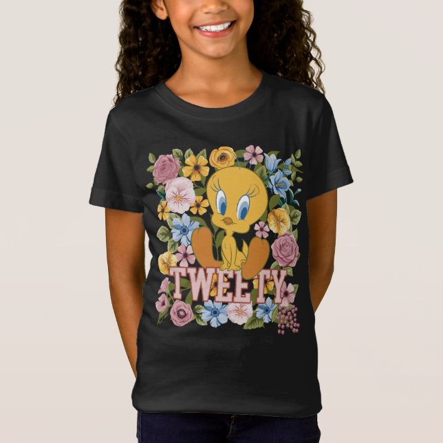 Camiseta TWEETY™ Floral Embroidery Graphic (Anverso)