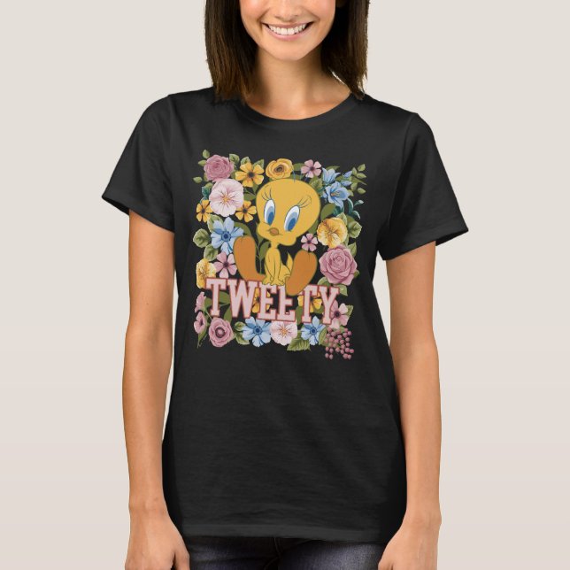 Camiseta TWEETY™ Floral Embroidery Graphic (Anverso)