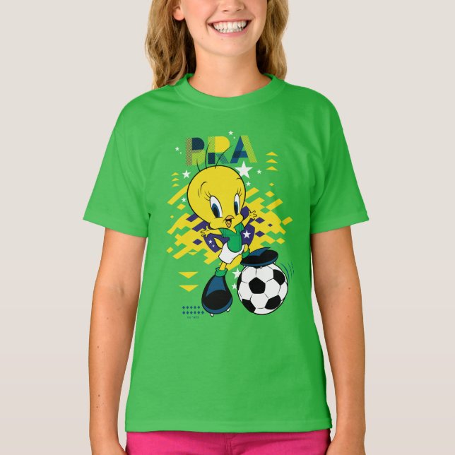 Camiseta TWEETY™ Team Brazil Soccer Graphic (Anverso)