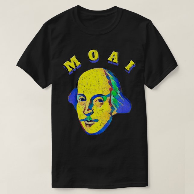 Camiseta Twelfth Night MOAI Malvolio Shakespearean Quote  (Diseño del anverso)
