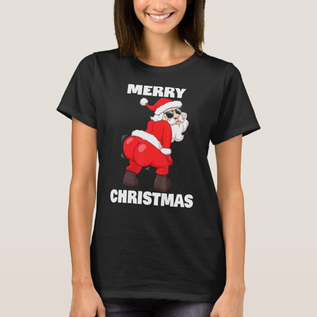 Camiseta Twerking Santa Claus Feliz Navidad (Anverso)