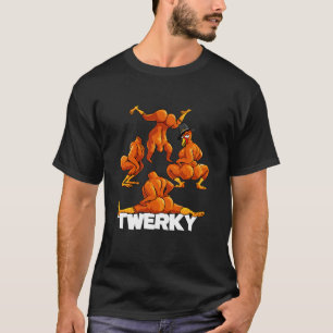 Camiseta Twerky Twerking Turkeys Funny Thankending Twerk T
