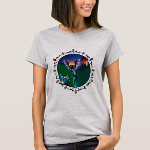 Camiseta Twilight Magical Crystal Elegant Amethyst Dragon