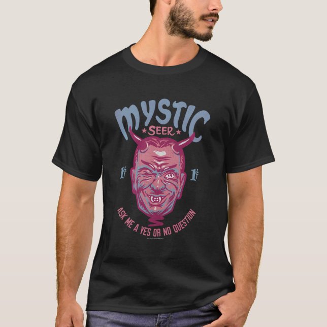 Camiseta Twilight Zone Mystic Seer Sí O No Pregunta (Anverso)