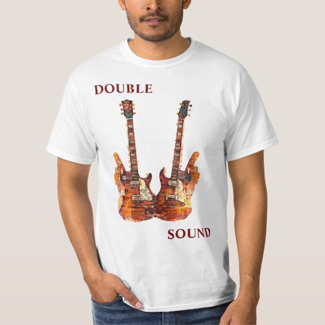 Camiseta Twin Guitar Flame Collage (Anverso)