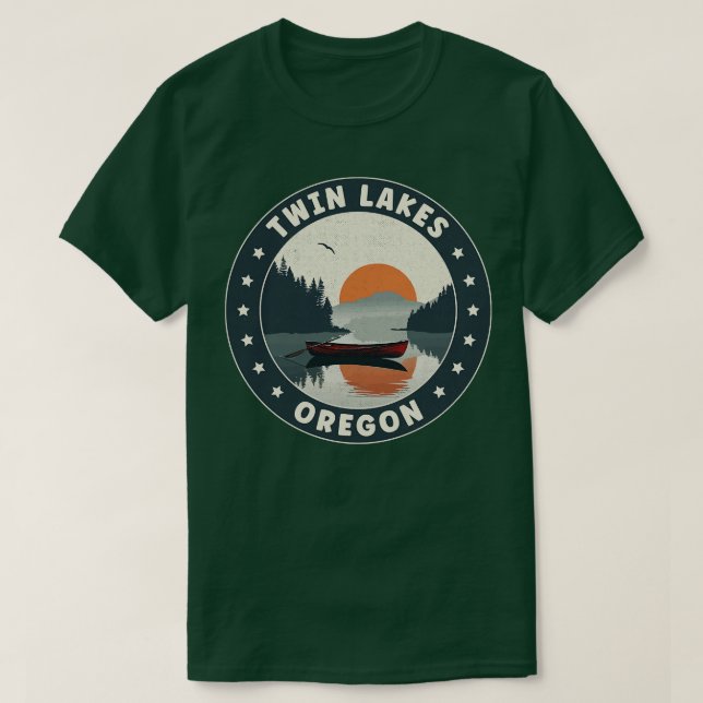 Camiseta Twin Lakes Oregon Sunset (Diseño del anverso)