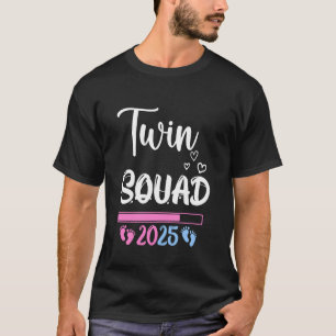 Camiseta TWIN SQUAD 2025 Mamá gemela bebé MAMÁ PARA ESTAR e