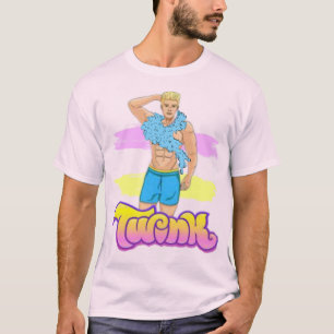 Camiseta Twink Glamuroso con Boa de Plumas