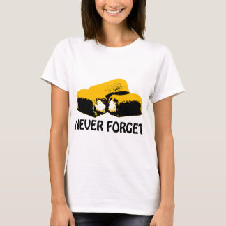 Camiseta Twinkies nunca olvida diseño del alto contraste
