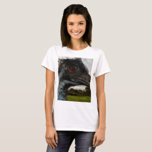 Camiseta "Twinkle in the Eye: An Emu's Curious Gaze"