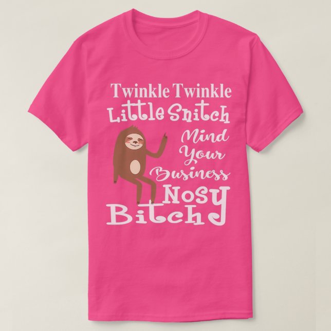 Camiseta Twinkle Twinkle Little Snitch Funny (Diseño del anverso)
