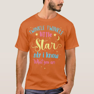 Camiseta Twinkle Twinkle Pequeña estrella de género revela 