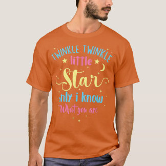 Camiseta Twinkle Twinkle Pequeña estrella de género revela