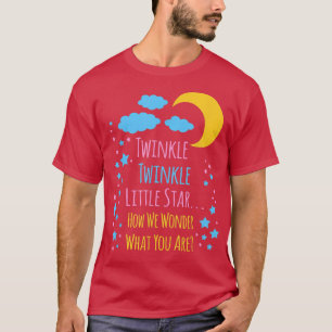 Camiseta Twinkle Twinkle Tema de Baby Shower Revelación de 