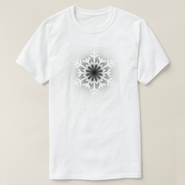 Camiseta Twinkling White Snowflake (Diseño del anverso)