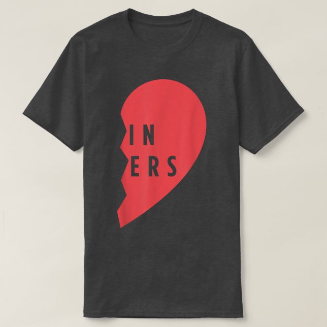 Camiseta Twins Gift - Twin Sisters Heart Matching Shirt Set (Diseño del anverso)