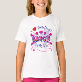 Camiseta Twirlers, me encanta el torbellino, el batón