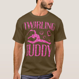 Camiseta Twirling Buddy Baton Twirler Majorette