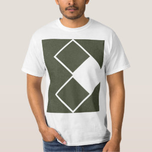 Camiseta Twisted Diamond Echo en Verde Musgo