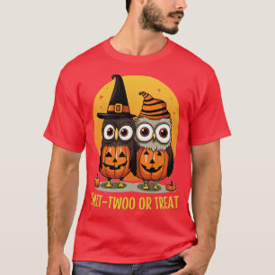 Camiseta Twit Twoo O Trate Lechuza Halloween TShirt 1