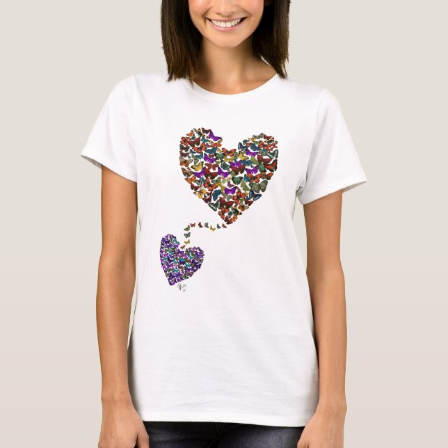 Camiseta Two Butterfly Hearts (Anverso)