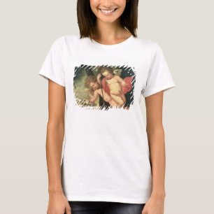 Camiseta Two Flying Cherubs, holding the Crown of Thorns an