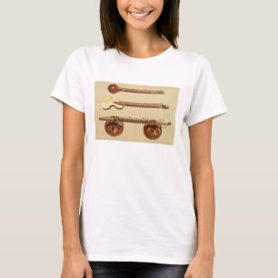 Camiseta Two sitars and a rudra vina, Indian, from 'Musical