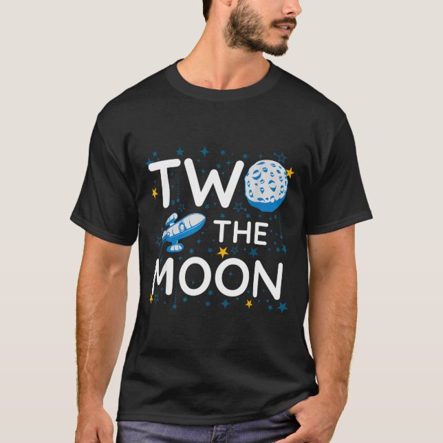 Camiseta Two The Moon 2nd Planets Lover Birthday Space Rock (Anverso)