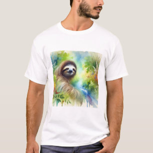 Camiseta Two Toed Sloth 040924AREF136 - Watercolor