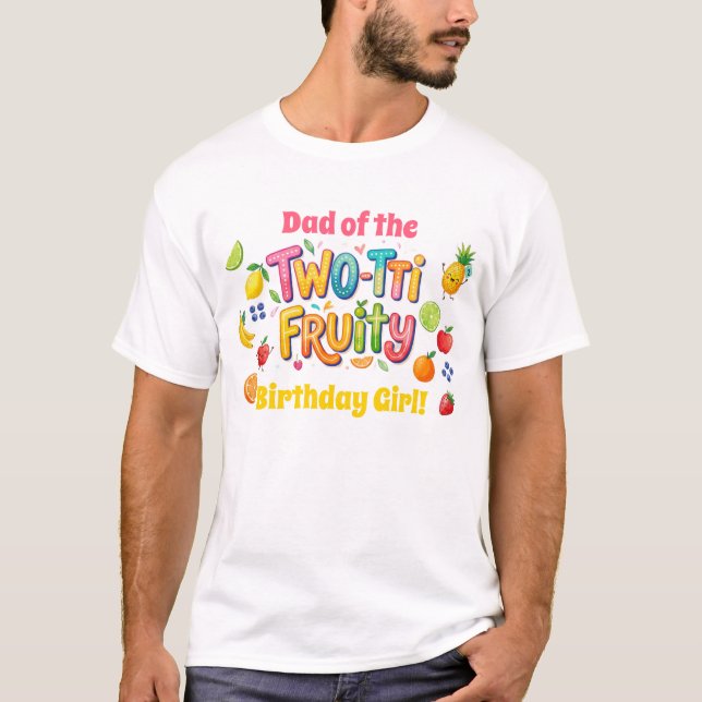 Camiseta Two-tti Fruity 2nd Birthday Party (Anverso)