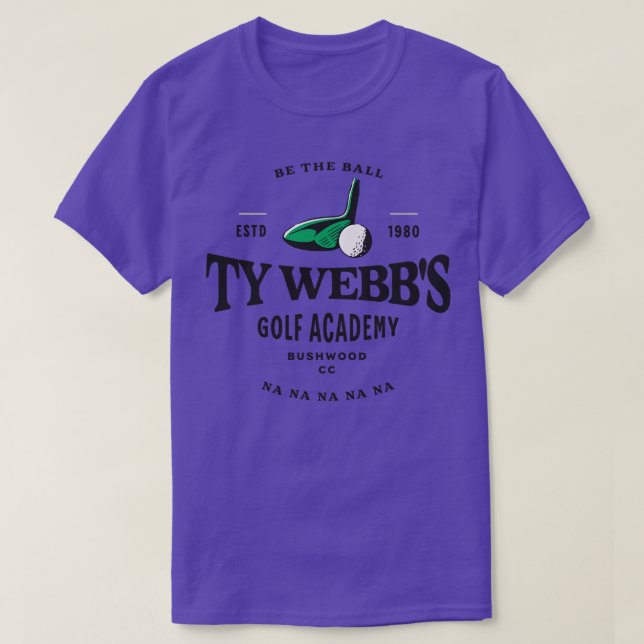 Camiseta Ty Webbs Golf Academy Est 1980 (Diseño del anverso)