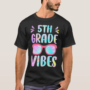 Camiseta Tye 5º Grado Vibes Quinto Grado Escuadrón 1º Día