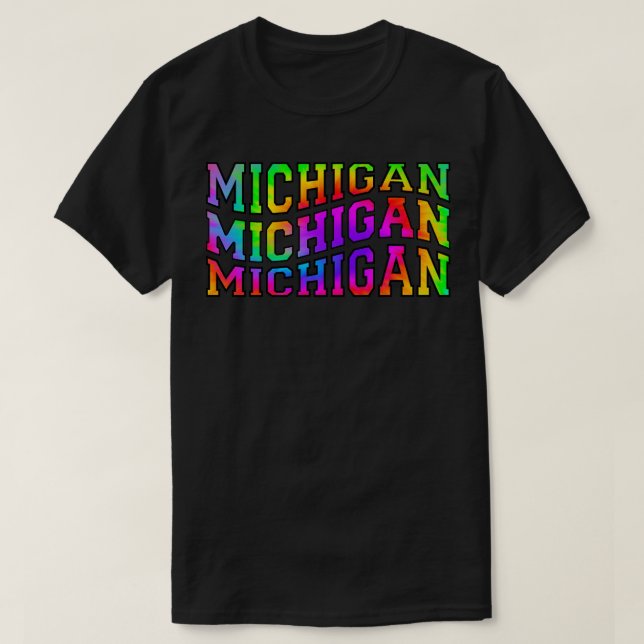 Camiseta Tye Dye Michigan1 (Diseño del anverso)