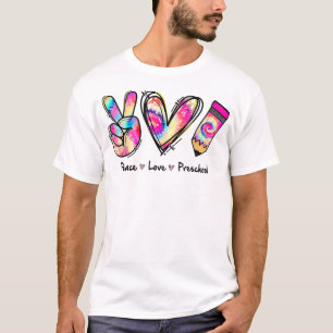 Camiseta Tye Dye Peace Love Y Prescole Chica Boy Tea Infant