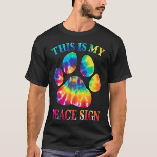 Camiseta Tye Este Es Mi Corazón De Impresión De La Pasta De