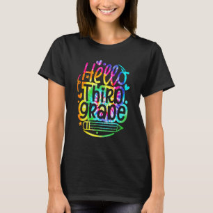 Camiseta Tye Hello 3º Grado De Vuelta A La Escuela Primero