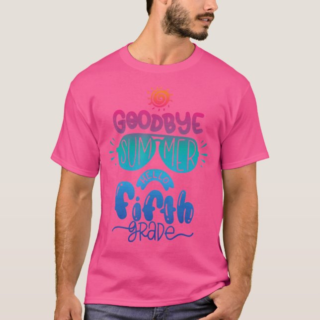 Camiseta Tye Hola Profesor De Quinto Grado Primer Día De (Anverso)