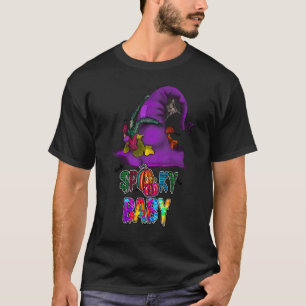 Camiseta Tye Tye Spooky Baby Witch Gorra Trick O Trek Happy